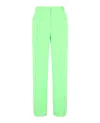 Versace Pleated Wide Leg Pants In Green