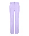 Versace Pleated Wide Leg Pants In Purple
