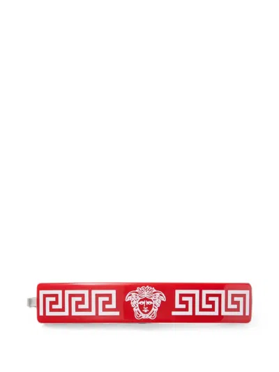 Versace Plexa Hair Clip In Red