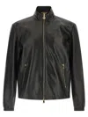 Versace Plongé Nappa Jacket In Black