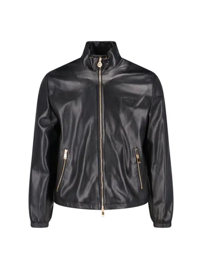 VERSACE VERSACE "PLONGÉ" ZIP JACKET – BLACK