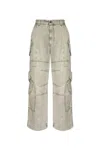 Versace Pocket-detailed Cargo Jeans In Grey