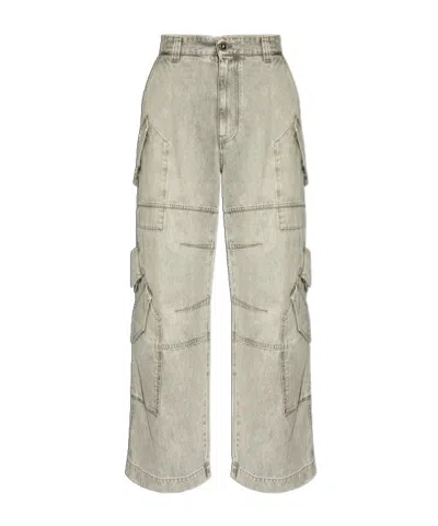 VERSACE VERSACE POCKET-DETAILED CARGO JEANS
