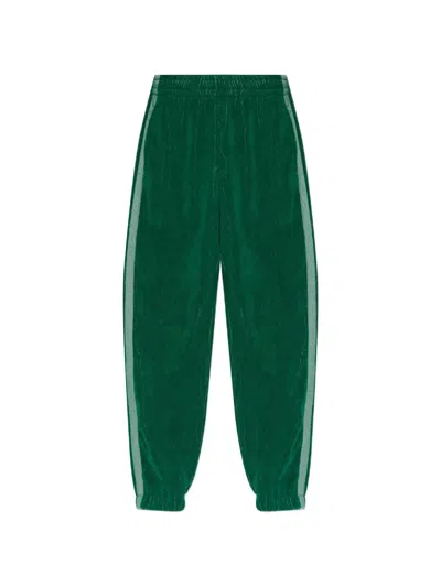 Versace Pocket Stripe Track Pants In Green