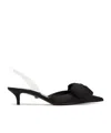 Versace Alia 45 Satin Slingback Pumps