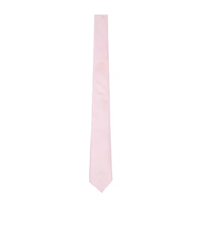 Versace Pointed Tie In Pink