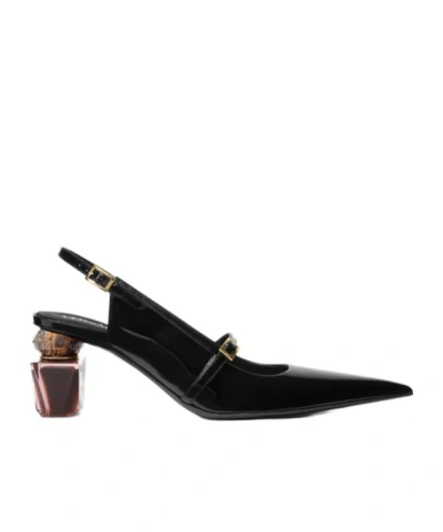 Versace Pointed-toe Slingback Pumps