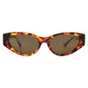Versace Dark Brown Cat Eye Ladies Sunglasses Ve4454 543773 55 In Brown