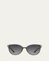Versace Medusa Logo Round Sunglasses In Gray Pattern