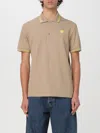 VERSACE POLO SHIRT VERSACE MEN COLOR BEIGE,F16402022