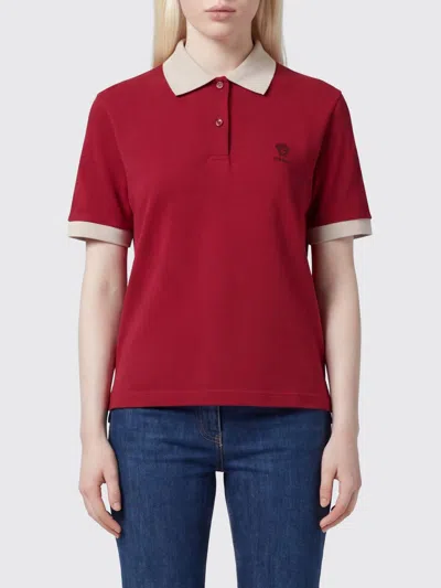 Versace Polo Shirt Woman Color Red