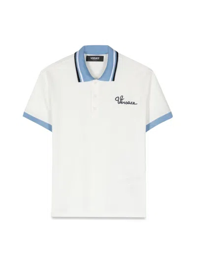 Versace Kids' Polo In White