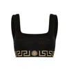 Versace Greca Border Underwear Top In Black
