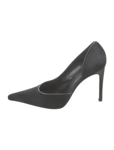 Pre-owned Versace Ponyhair Pumps In Black