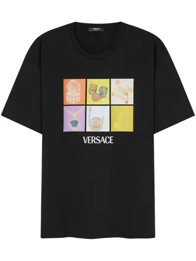 Versace Pop Jewels T-shirt In 黑色