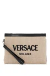 VERSACE POUCH IN RAFIA