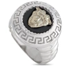 VERSACE PRE-OWNED VERSACE 18K WHITE GOLD ONYX RING