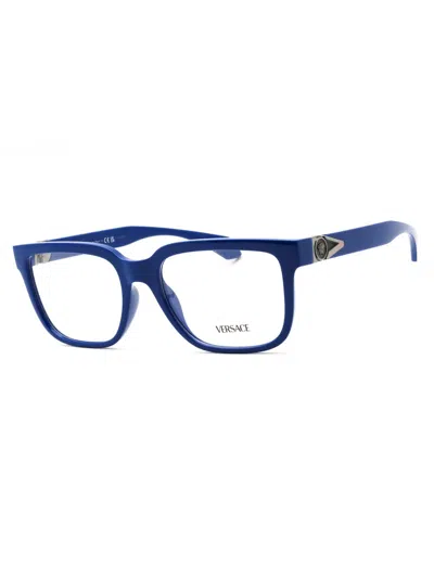 Versace Premium Rectangular Men's Eyeglasses - 0ve3377u In Blue