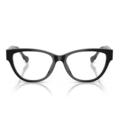Versace Prescription Glasses Ve3389 U Gb1 Black/transparent Women