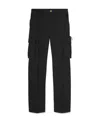 Versace Pressed-crease Cotton Drop-crotch Trousers In Black