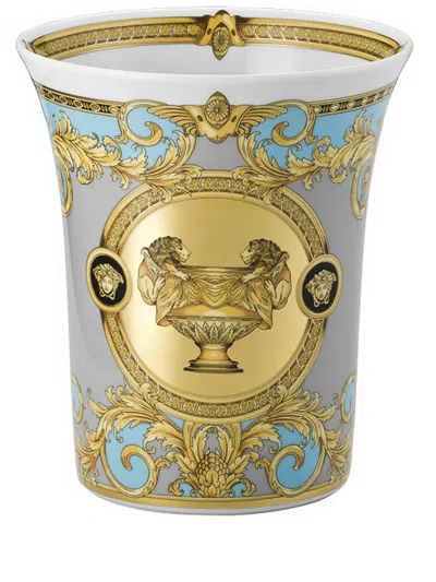 Versace Prestige Gala Vase (18cm) In Grey