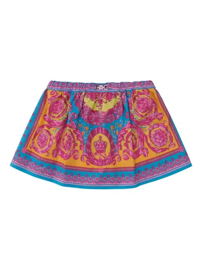 Versace Babies' Print Skirt In Yellow