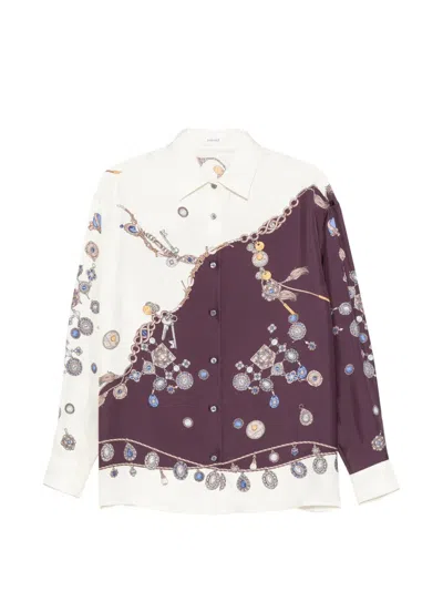 Versace Print-detail Buttoned Shirt In Multi