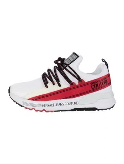Pre-owned Versace Printed Athletic Sneakers In Red