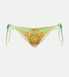 Versace Printed Bikini Bottoms In Multi