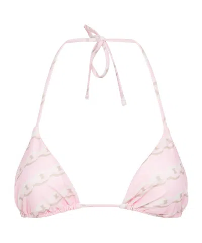 Versace Chain Print Bikini Bottom In Multicolor