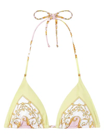 VERSACE PRINTED BIKINI TOP