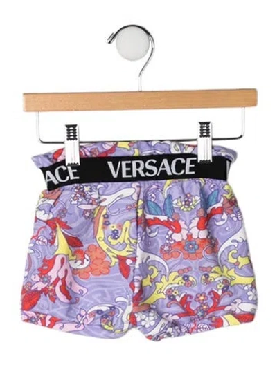 Pre-owned Versace Babies' Printed Bloomers In Purple