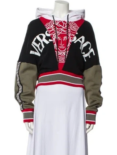Pre-owned Versace Printed Bomber Jacket In Multi