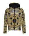 Versace Printed Casual Jacket In Multicolor