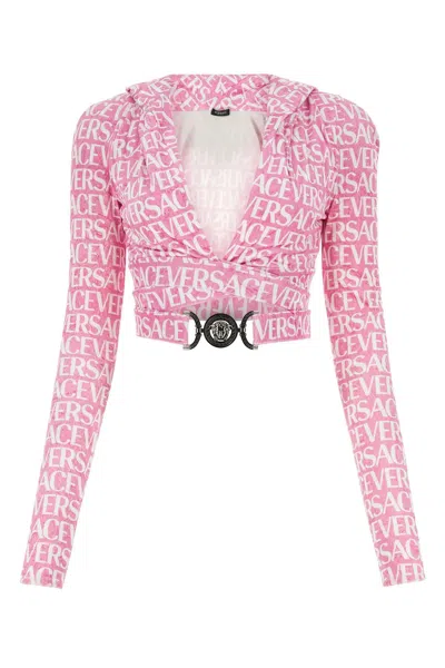 Versace Printed Chenille Top In Default Title