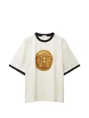 Versace Printed Cotton-jersey Regular T-shirt In White