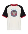 Versace Printed Cotton-jersey Regular T-shirt In White