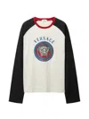 Versace Printed Cotton-jersey Regular T-shirt In White