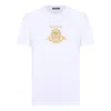 Versace Hall Of Heroes Crest Graphic T-shirt In White