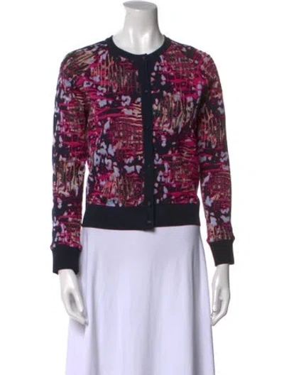 Pre-owned Versace Printed Crew Neck Sweater