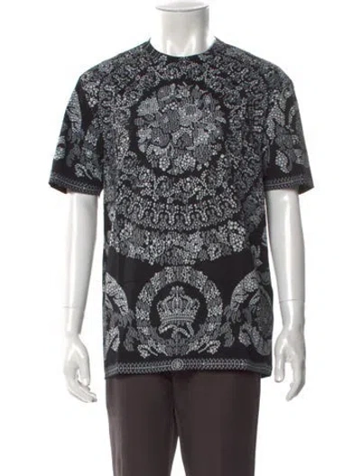 Pre-owned Versace Printed Crew Neck T-shirt In Multi