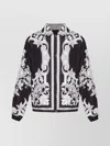 Versace Reversible Black Jacket With Baroque Print