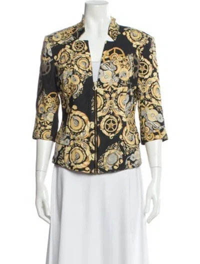 Pre-owned Versace Printed Evening Jacket In Multi