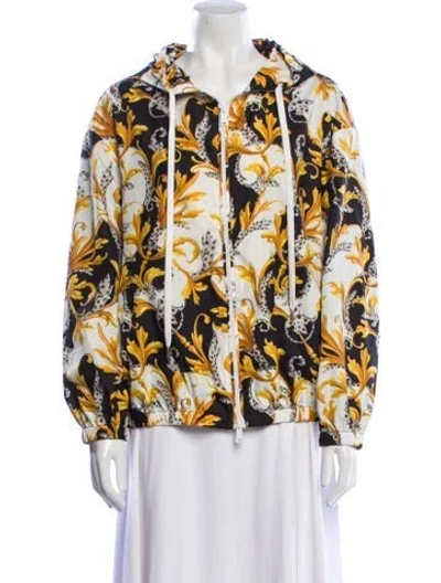 Pre-owned Versace Printed Evening Jacket In White