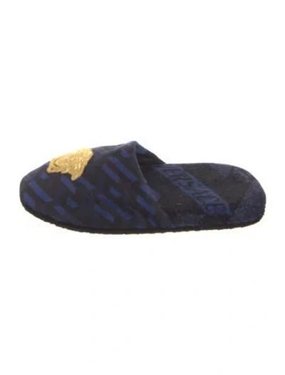 Pre-owned Versace Printed Flats In Multi