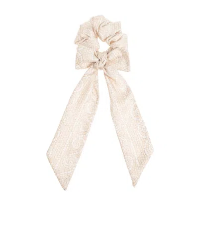 Versace Printed Hair Ties In Neutral