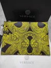Versace Printed Handbag In Green