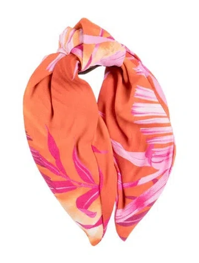 Pre-owned Versace Printed Headband In Orange