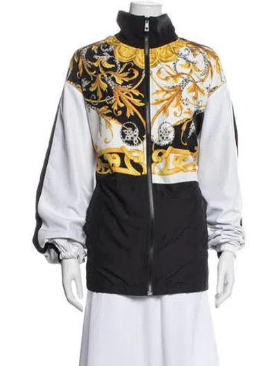 Pre-owned Versace Printed Jacket In Multicolor