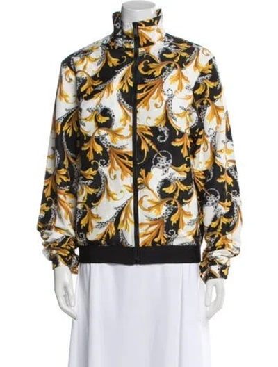 Pre-owned Versace Printed Jacket In White